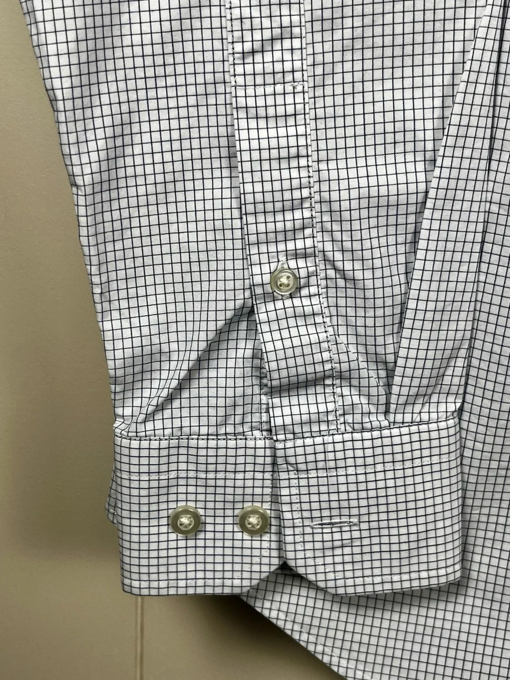 Banana Republic Men’s L Slim Flex Fit Tech Stretch Cotton Check Shirt sku 126